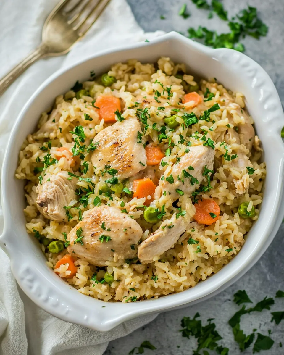 Classic One Pan Creamy Chicken and Rice image