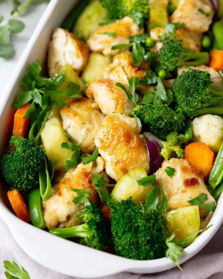 Homemade One Pan Garlic Chicken and Veggies photo