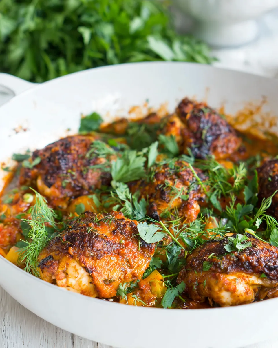 Homemade One Pan Harissa Chicken recipe photo