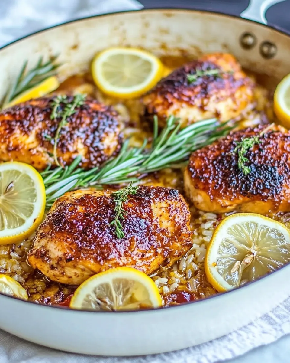 Delicious One Pan Lemon Chicken dish photo