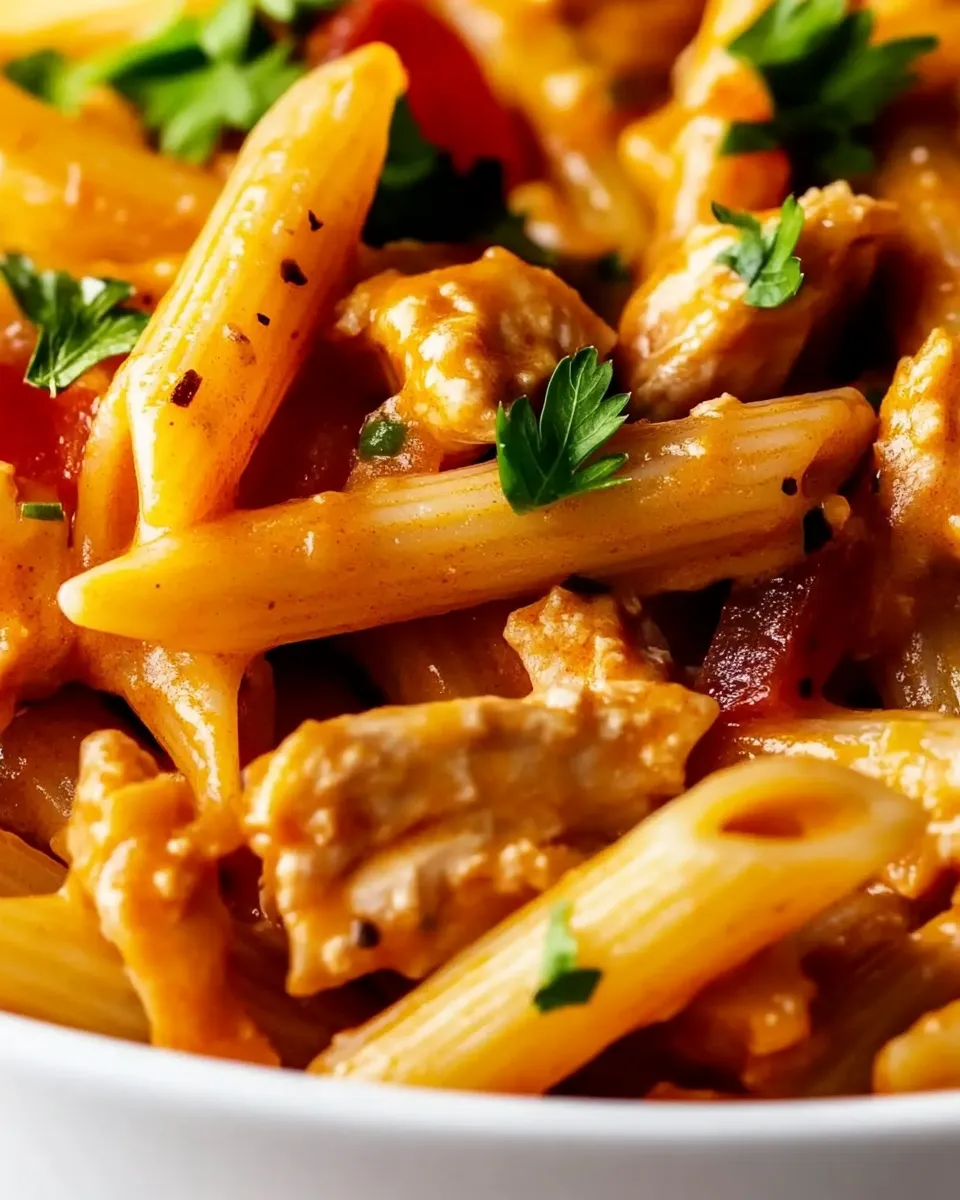 Classic One Pan Southwest Chicken Alfredo Penne image