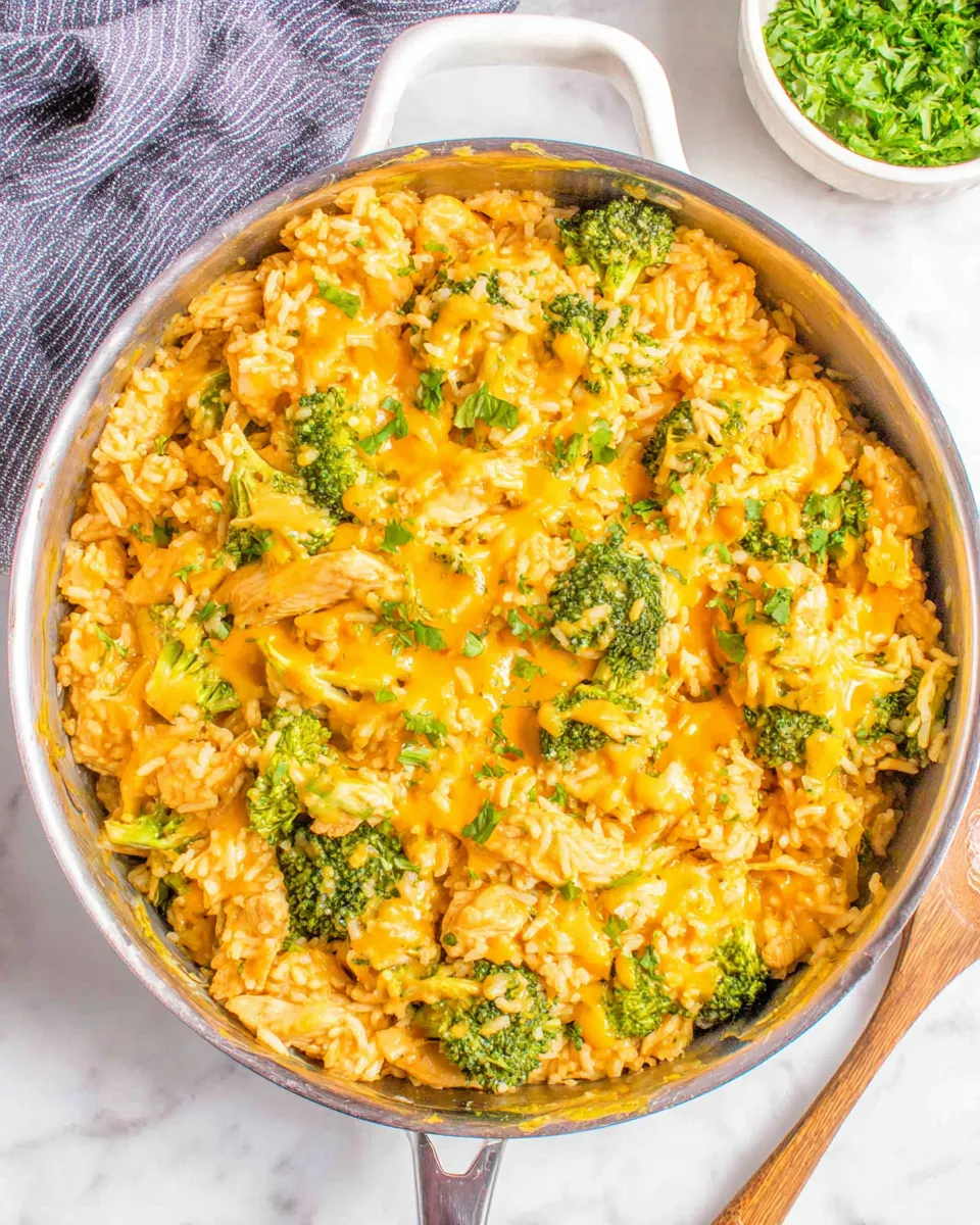Homemade One Pot Cheesy Chicken Broccoli Rice photo