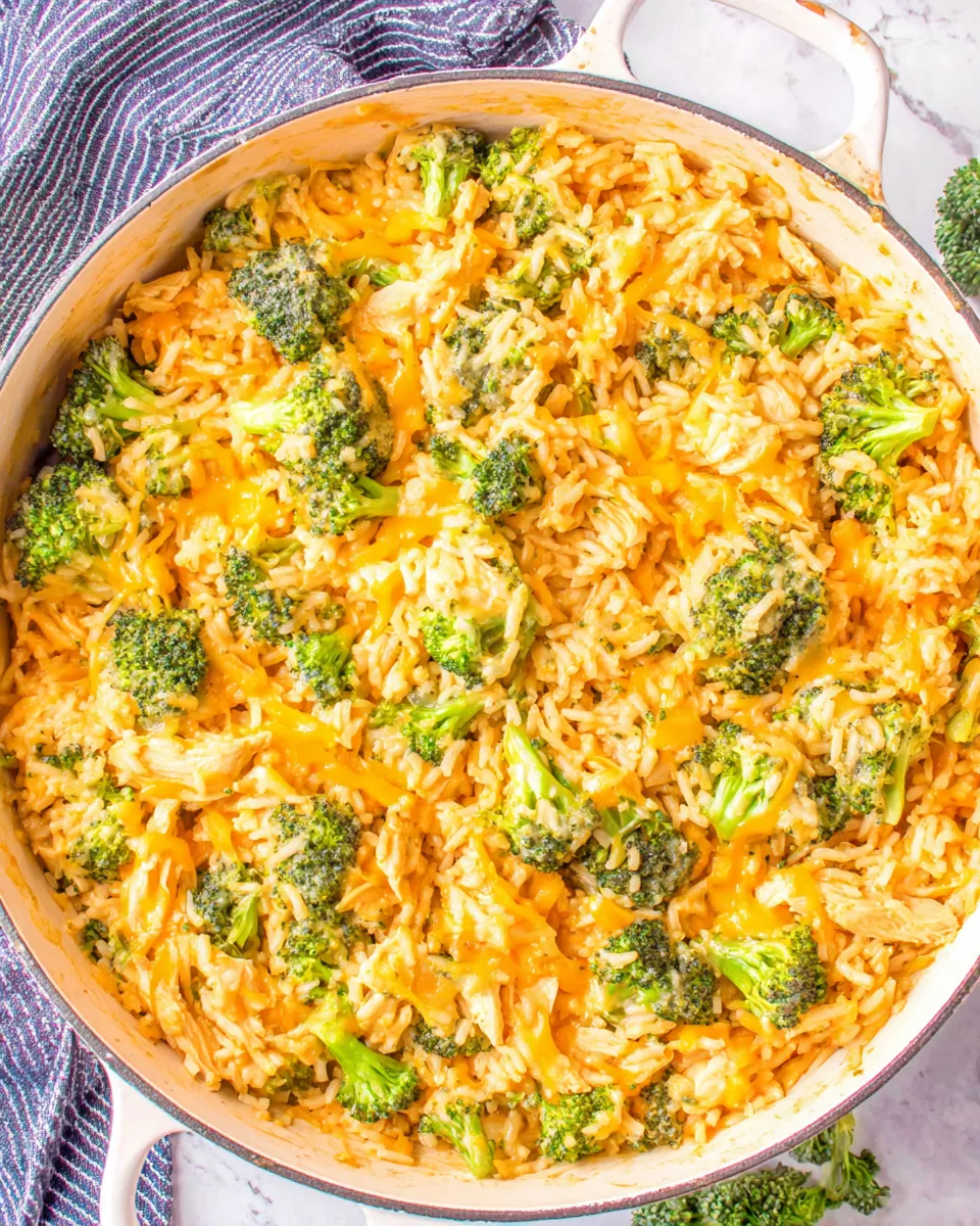 Classic One Pot Cheesy Chicken Broccoli Rice image