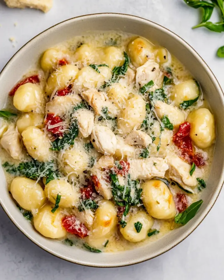 Homemade One Pot Chicken Florentine Gnocchi photo