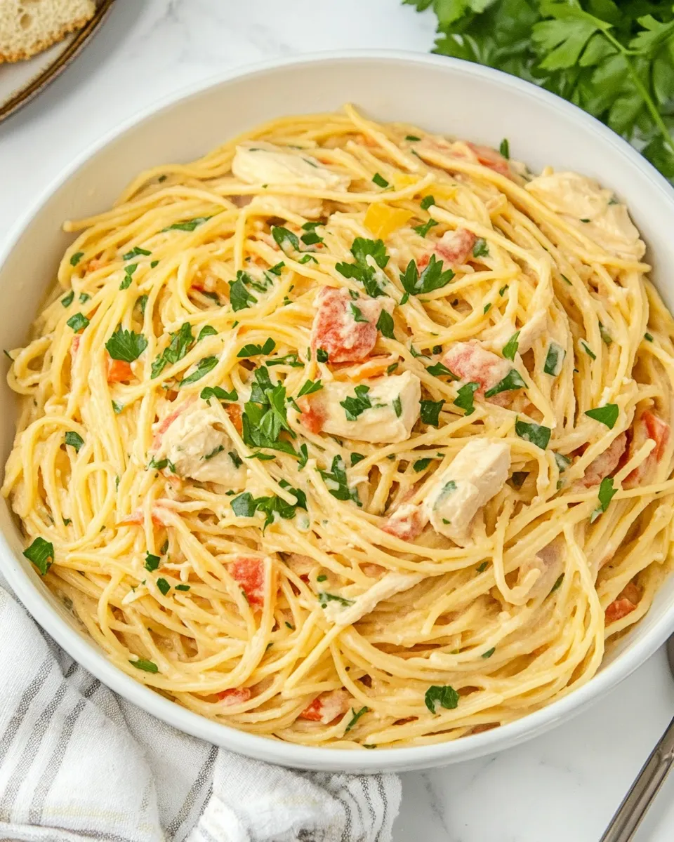 Easy One Pot Chicken Spaghetti recipe photo