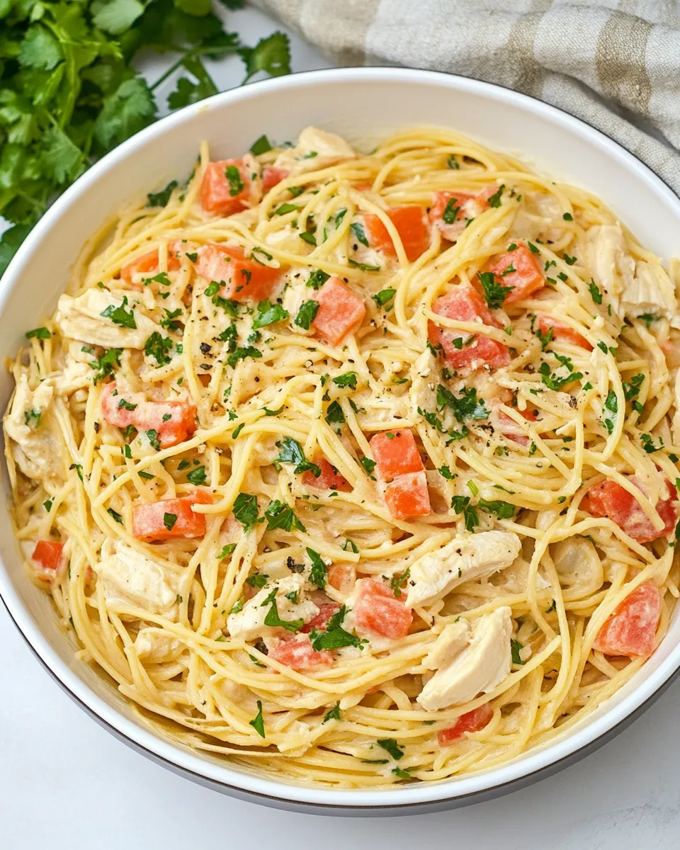 Delicious One Pot Chicken Spaghetti dish photo