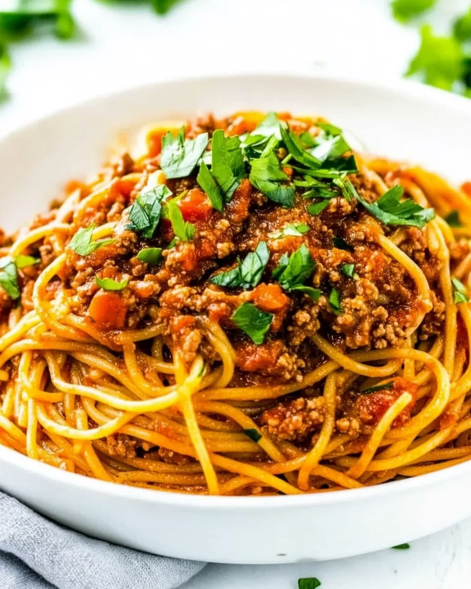 easy One Pot Ground Turkey Spaghetti picture