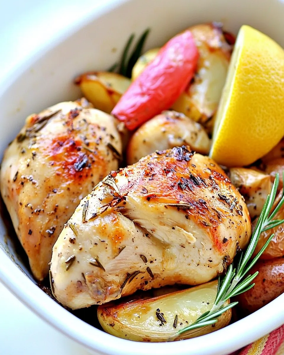 Easy One Pot Lemon-Rosemary Chicken recipe image