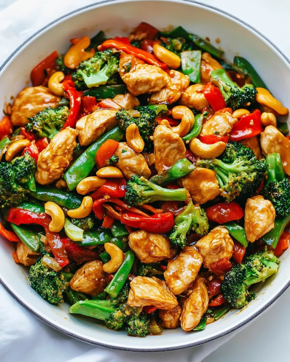 classic One Skillet Cashew Chicken Stir Fry image