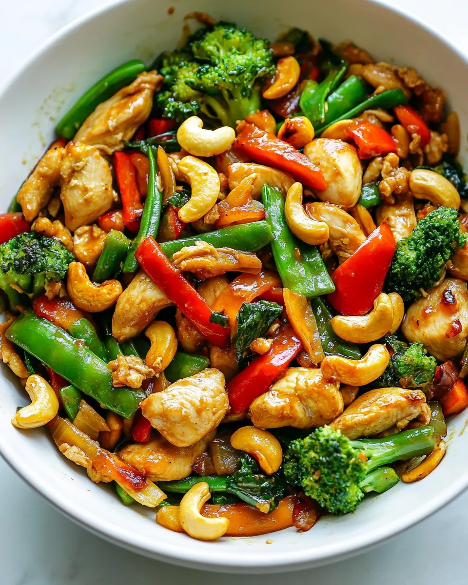 delicious One Skillet Cashew Chicken Stir Fry dish photo