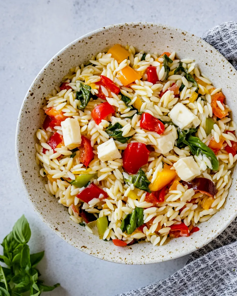 Delicious Orzo Pasta Salad dish photo