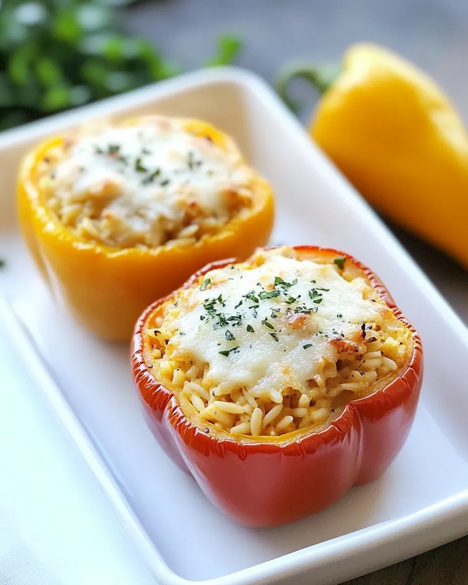Homemade Orzo Stuffed Peppers photo