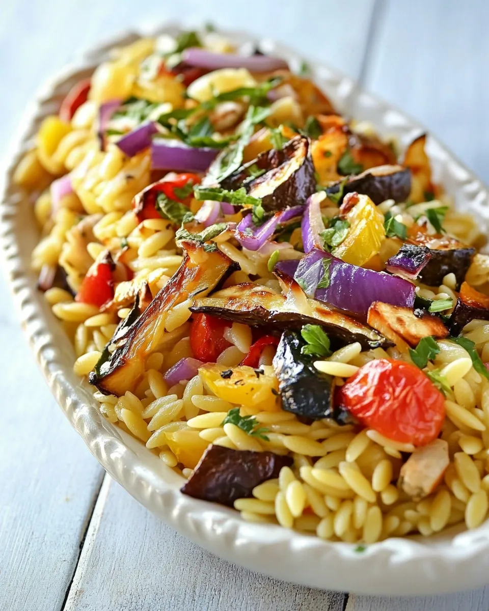 Classic Orzo with Roasted Vegetables image