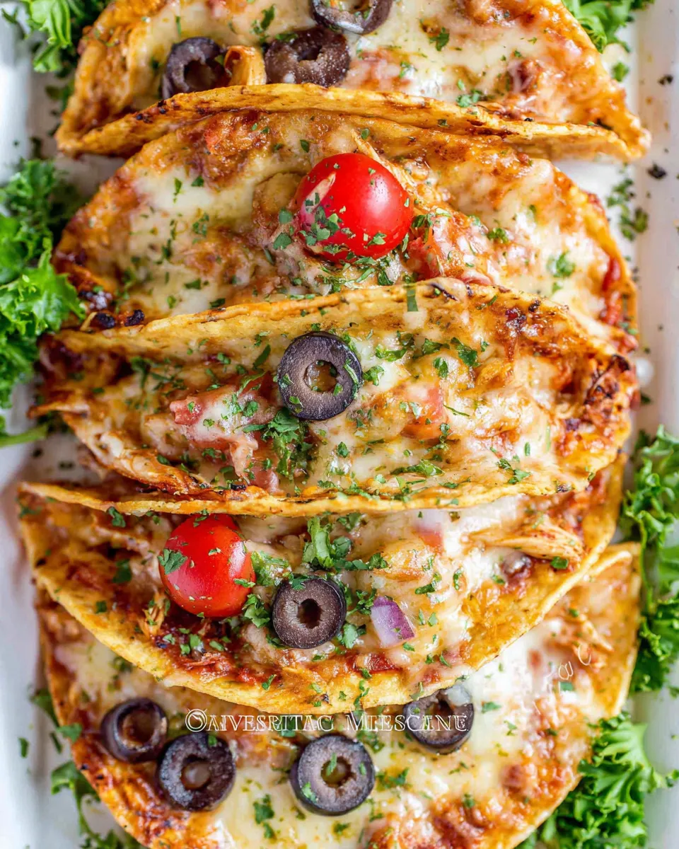 Classic Oven Baked Barbecue Chicken Pizza Tacos image