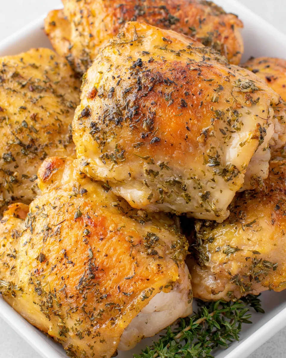 Homemade Oven Baked Ranch Chicken Thighs (With Crispy Skin!) photo