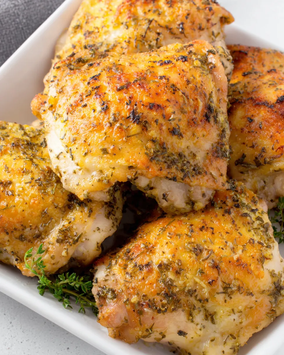 Easy Oven Baked Ranch Chicken Thighs (With Crispy Skin!) recipe photo