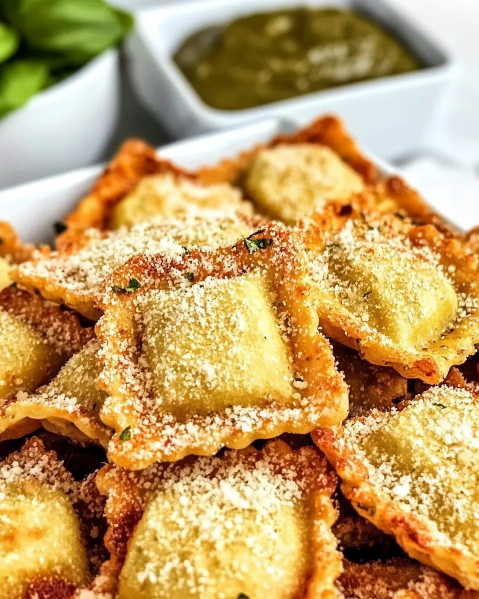 Easy Oven Toasted Ravioli (Air Fryer or Oven) recipe photo
