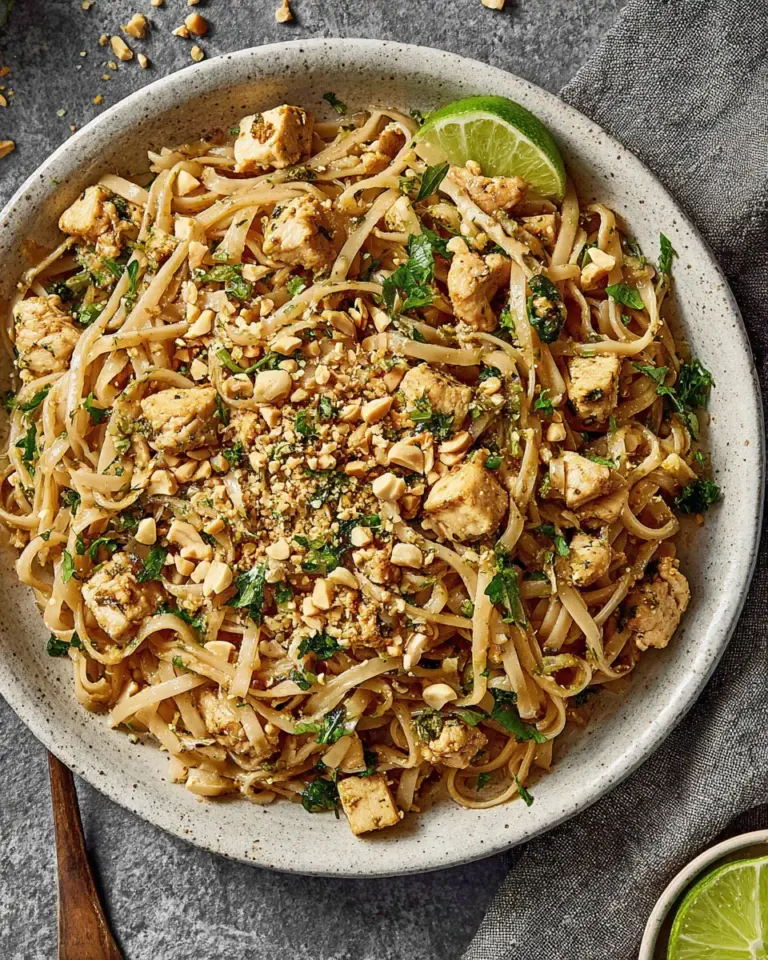 Homemade Pad Thai With Chicken & Tofu recipe photo