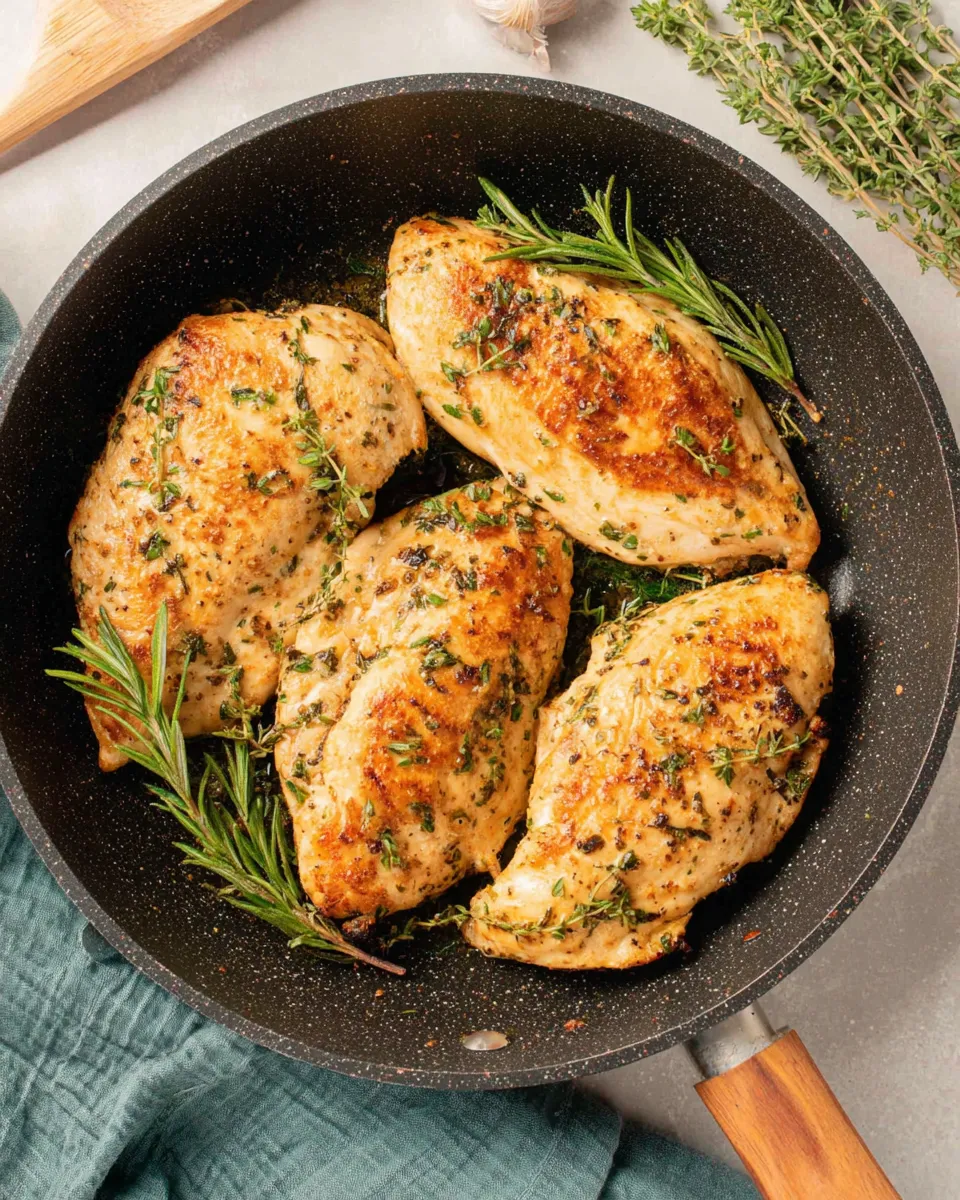 Delicious Pan Seared Chicken image