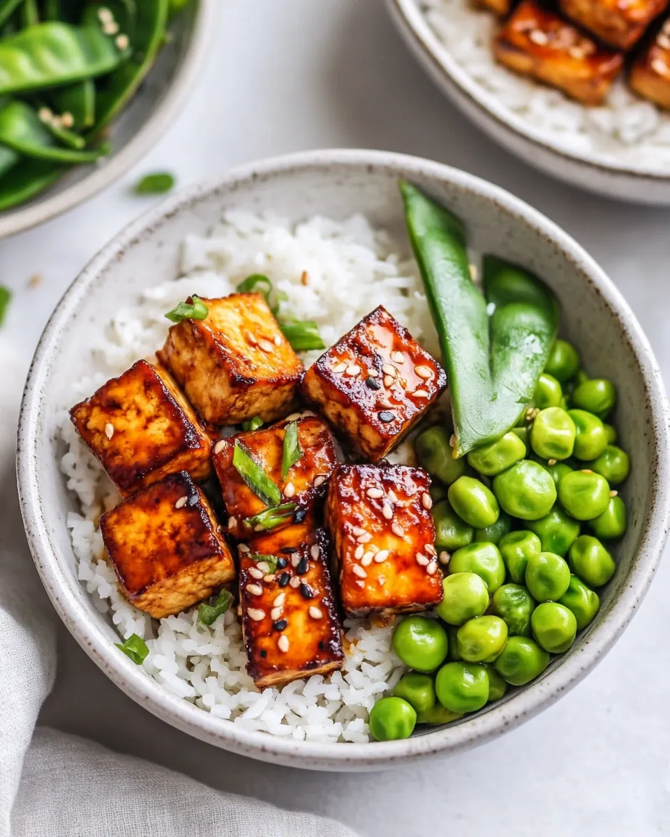Homemade Pan Seared Tofu Bowls photo