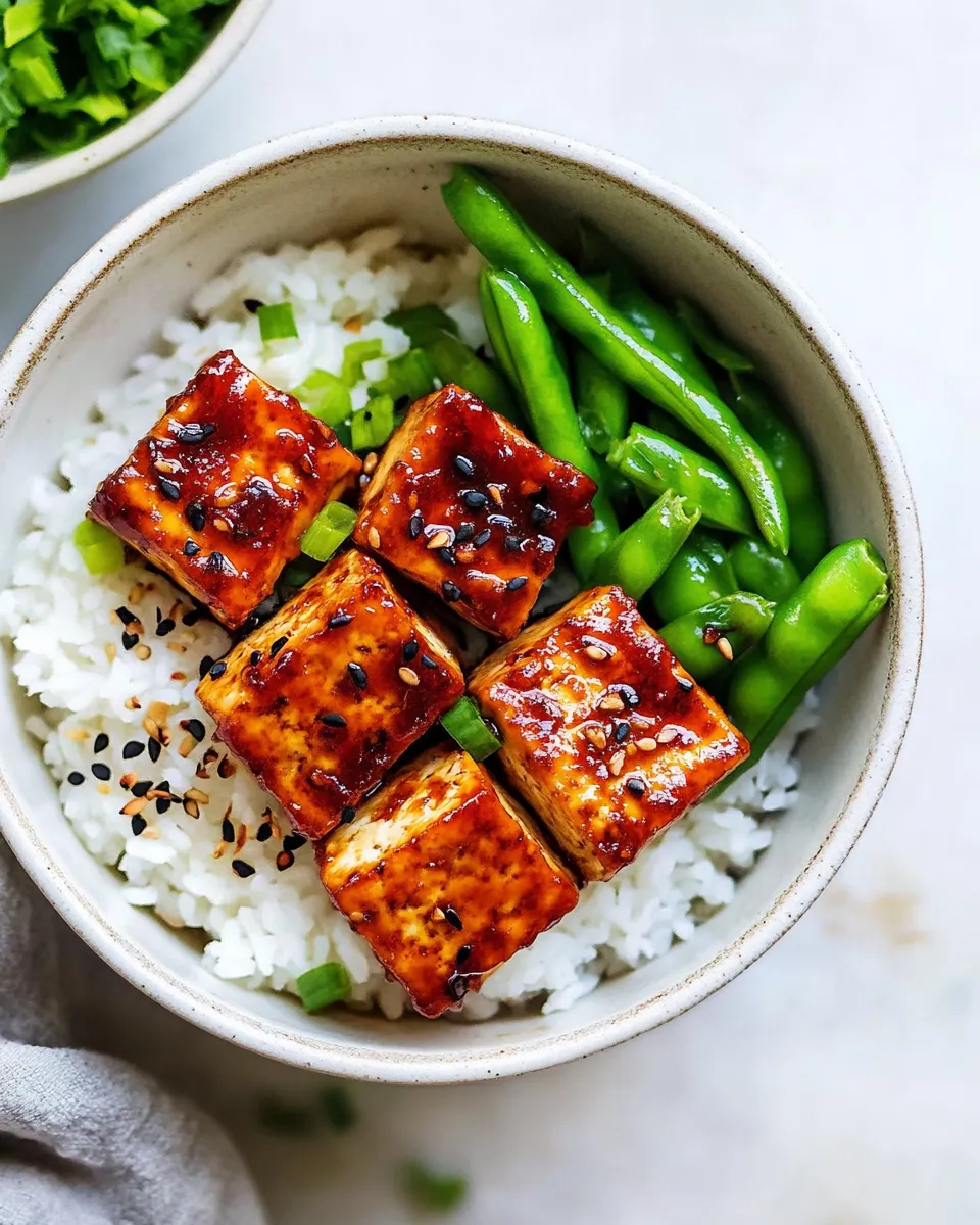 Easy Pan Seared Tofu Bowls recipe photo