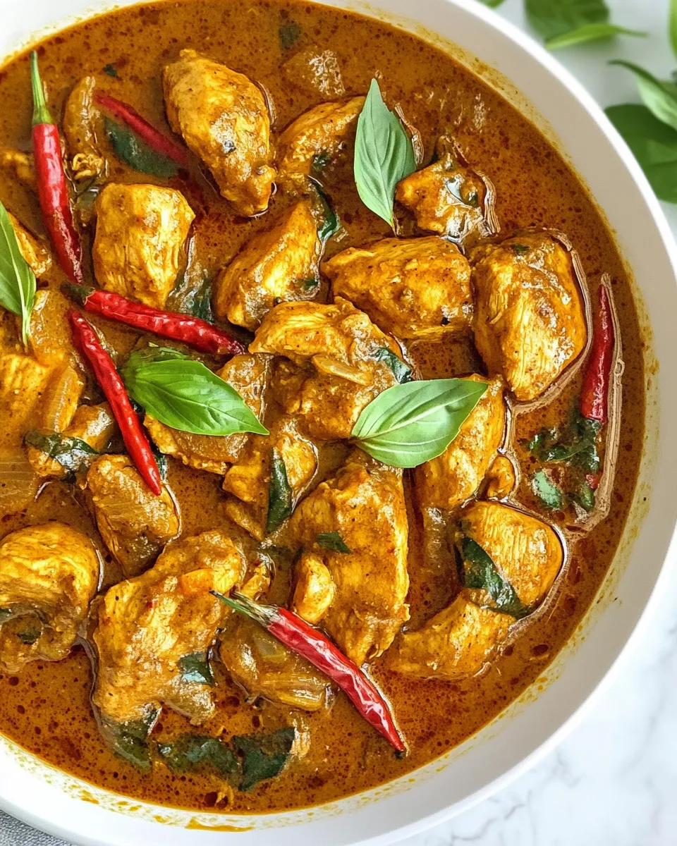 Easy Panang Chicken Curry recipe photo