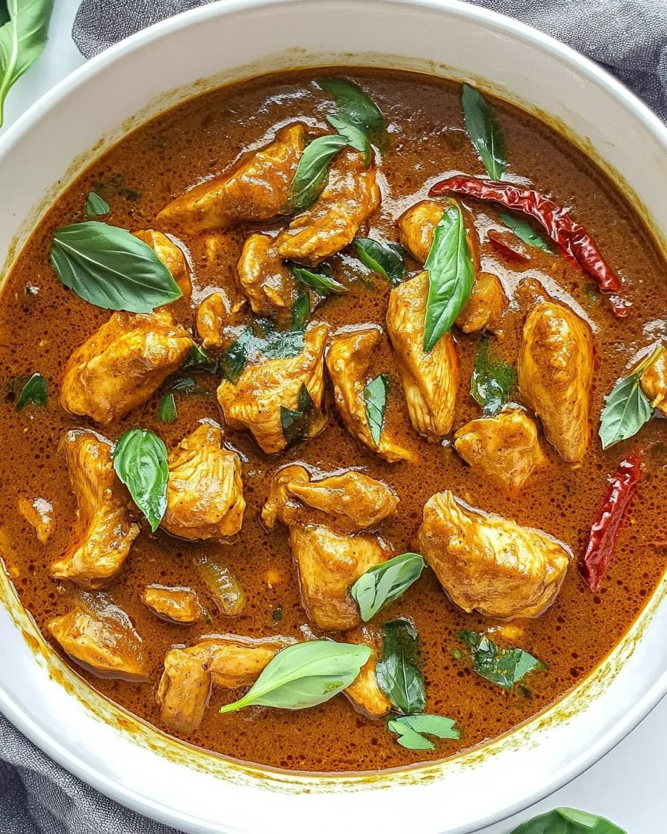 Delicious Panang Chicken Curry dish photo