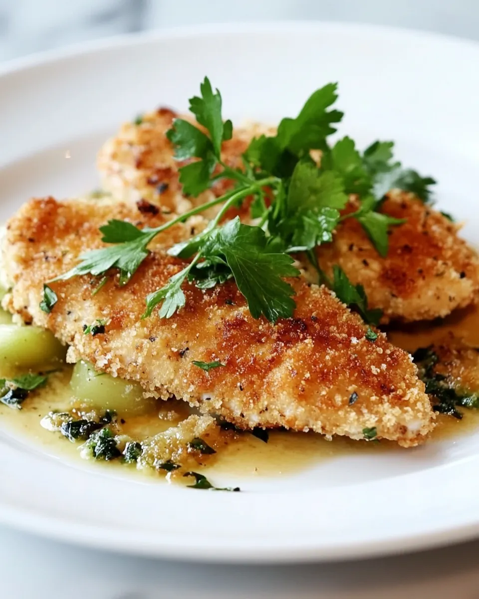 Homemade Panko-Coated Chicken Schnitzel photo