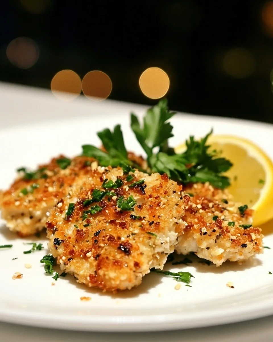 Delicious Panko-Coated Chicken Schnitzel shot