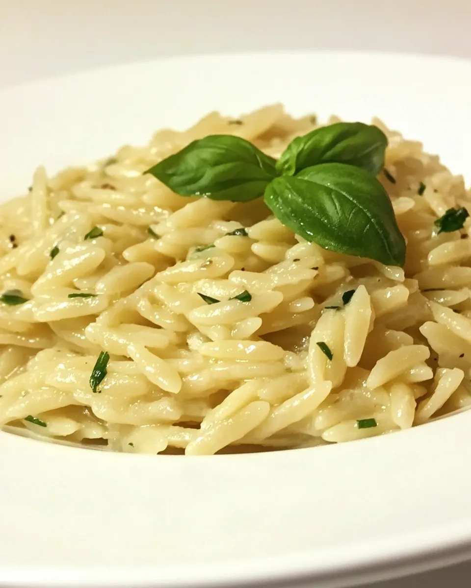 Homemade Parmesan Basil Orzo photo