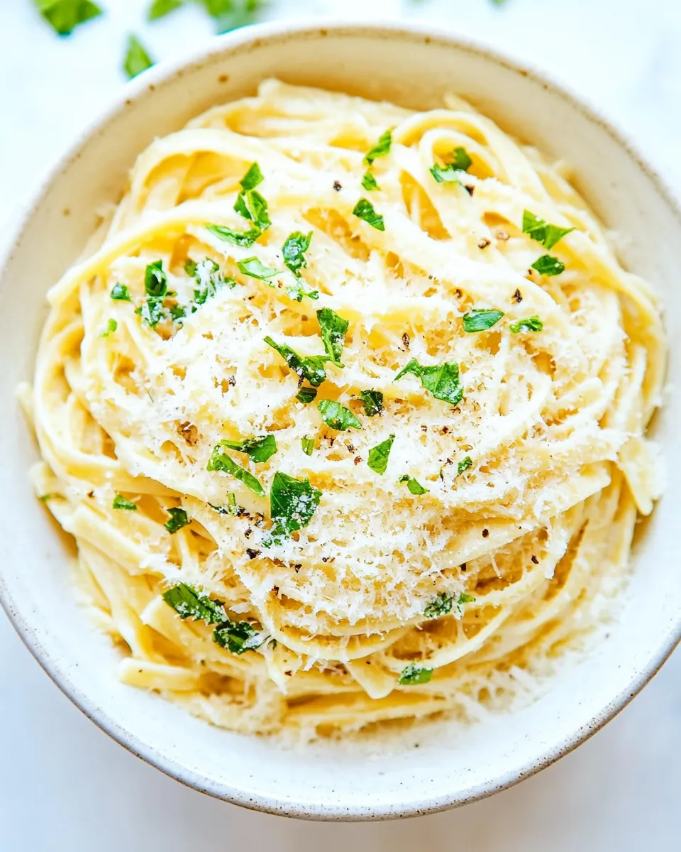 Homemade Parmesan Garlic Linguine Pasta photo