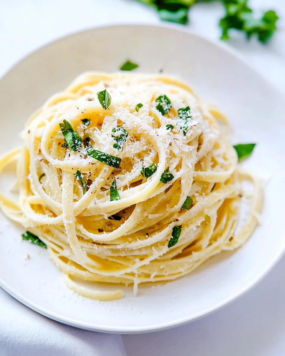 Classic Parmesan Garlic Linguine Pasta image