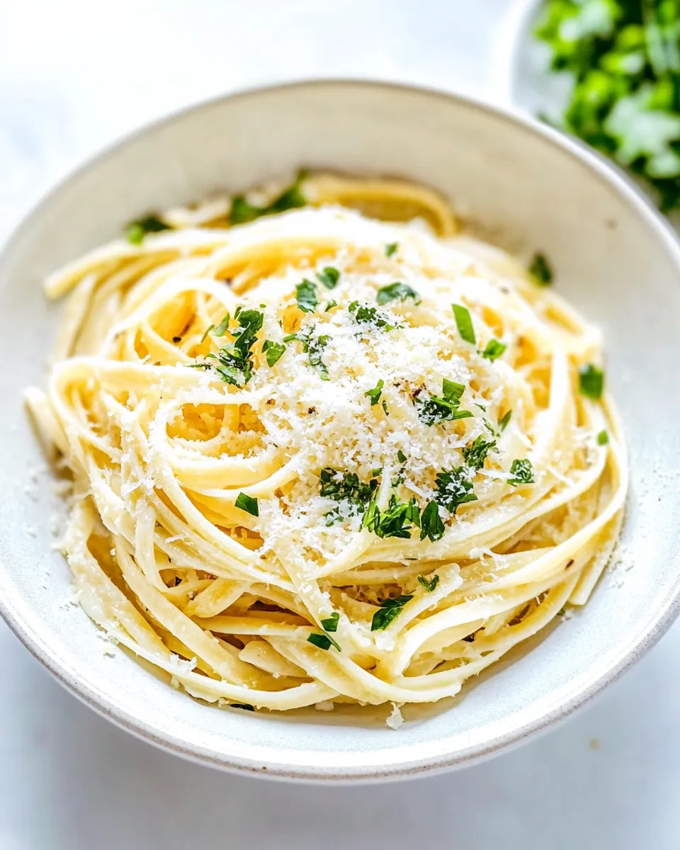 Easy Parmesan Garlic Linguine Pasta recipe photo