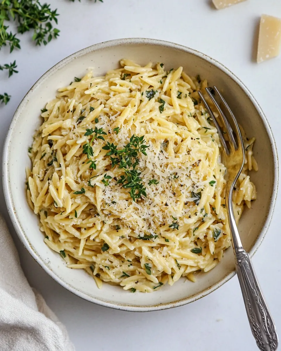Classic Parmesan Herb Orzo. dish photo