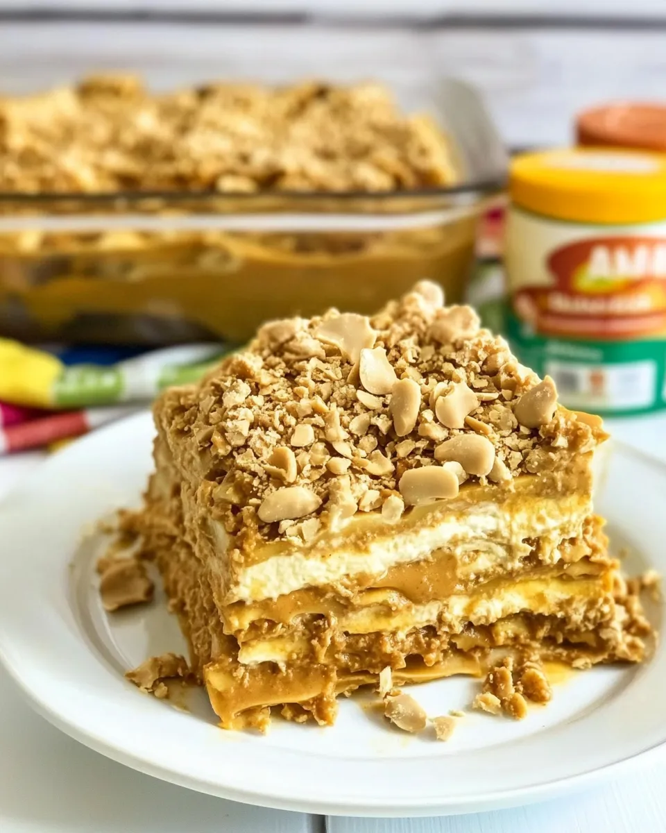 Delicious Peanut Butter Lasagna dish photo