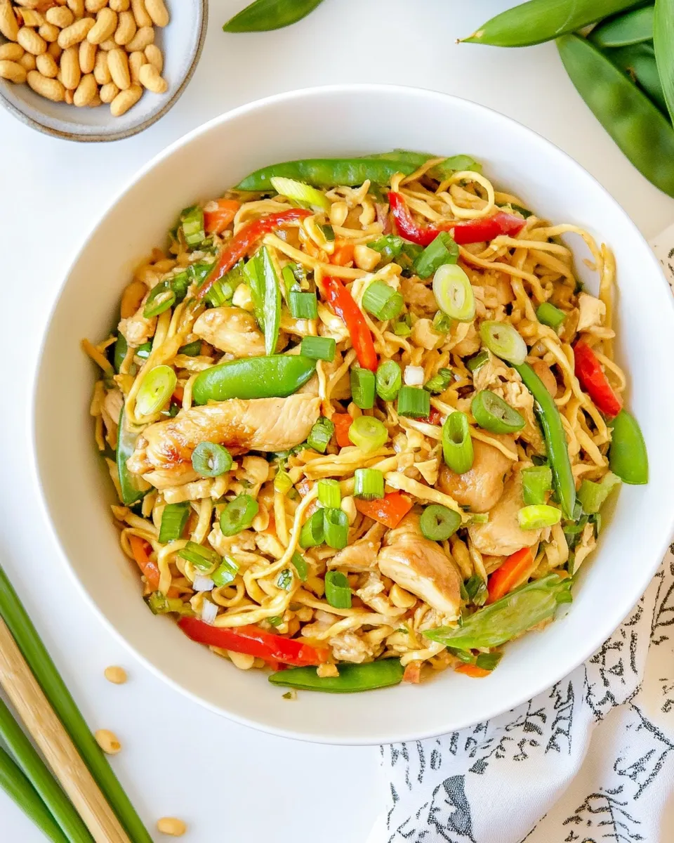 Easy Peanut Chicken and Noodles recipe photo