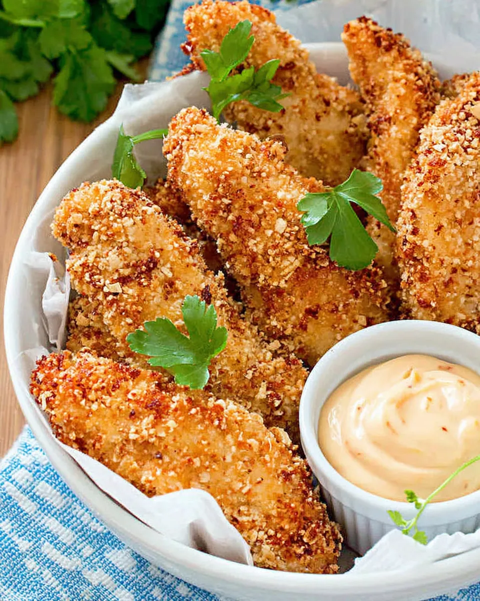 Classic Peanut Crusted Chicken Fingers image