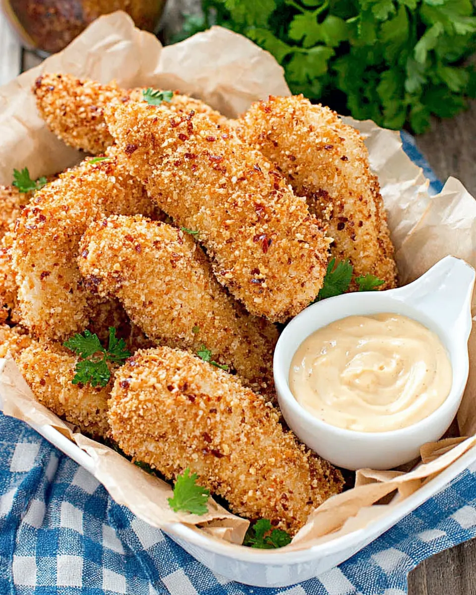 Easy Peanut Crusted Chicken Fingers recipe photo