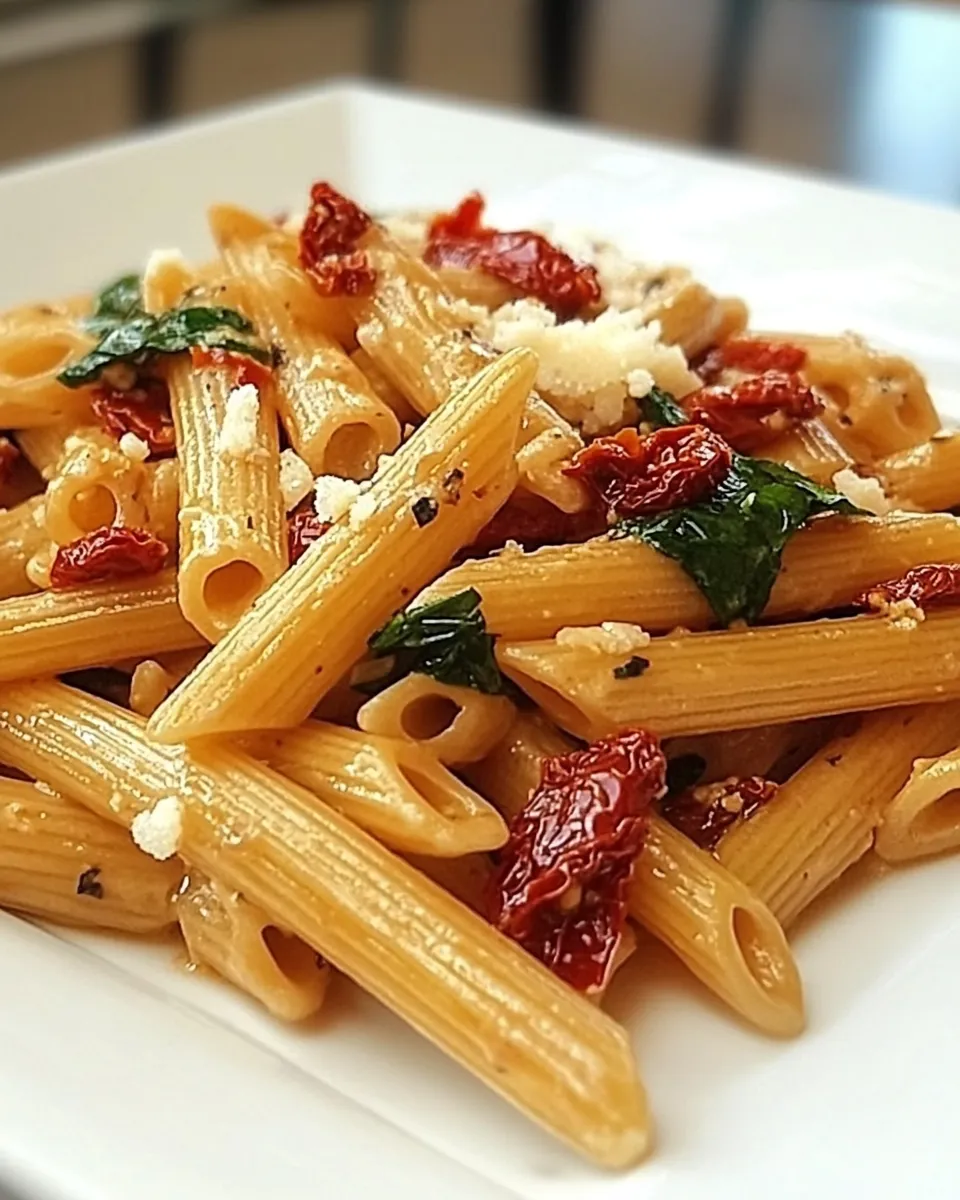 classic Penne Mediterranean with Sun-dried Tomatoes image