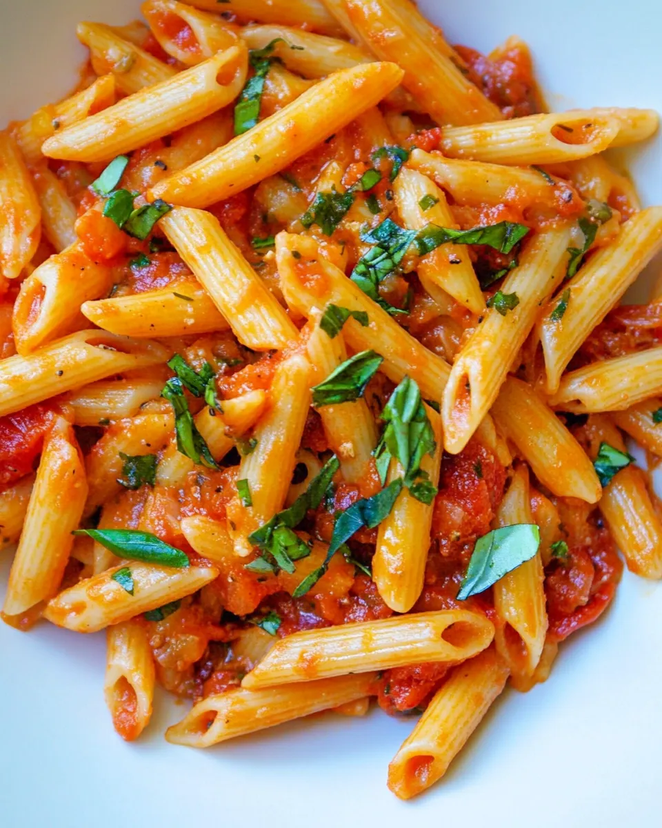 homemade Penne alla Arrabbiata photo
