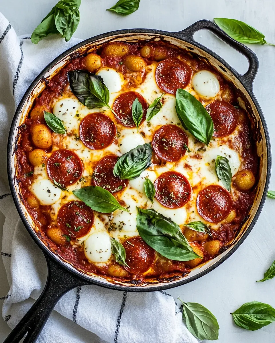 Classic Pepperoni Pizza Gnocchi Bake image