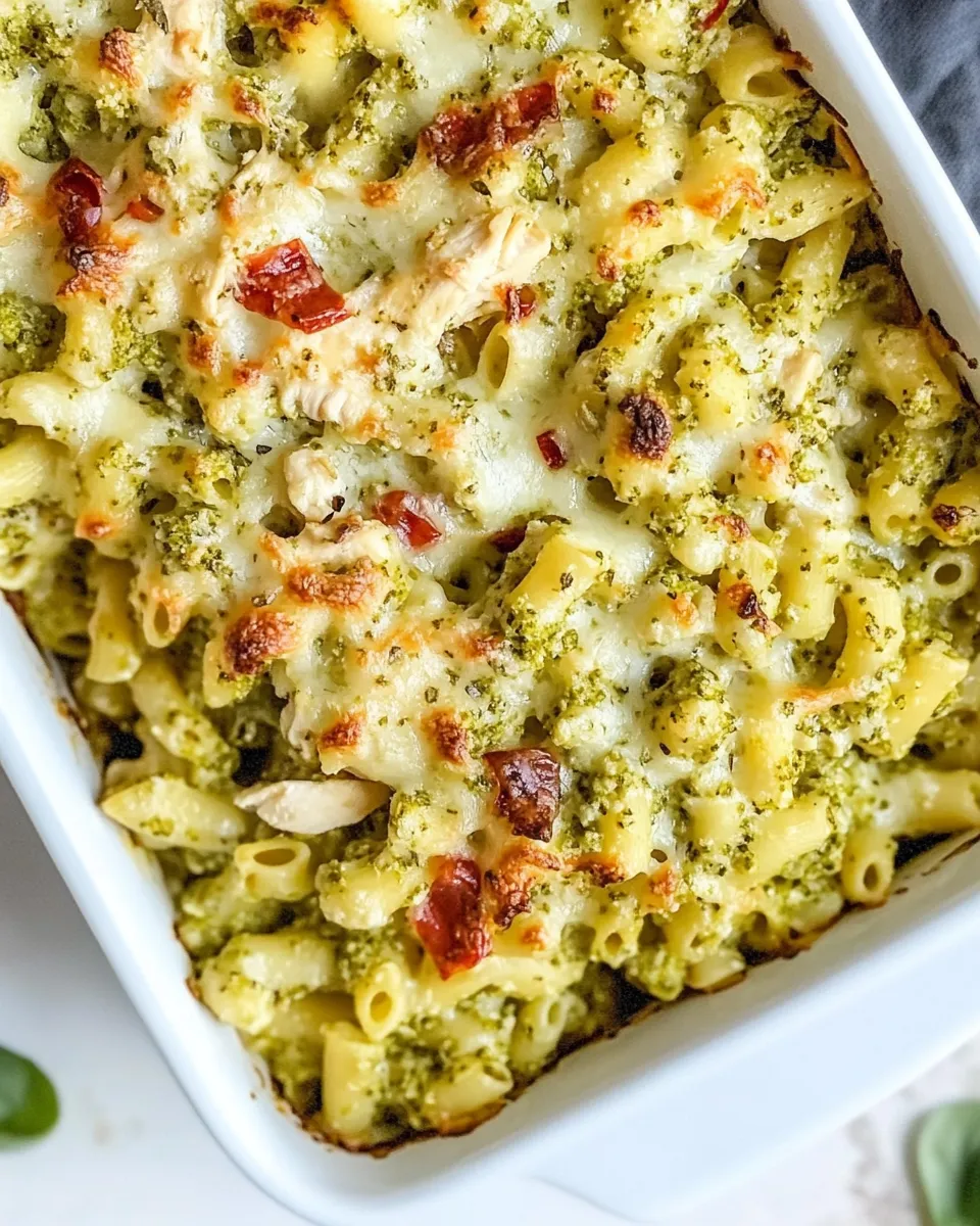 Classic Pesto Chicken Pasta Bake image