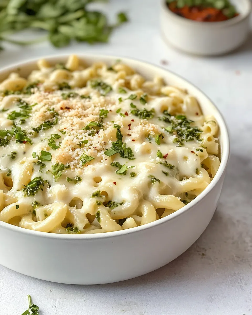 Delicious Pesto Havarti Macaroni dish photo