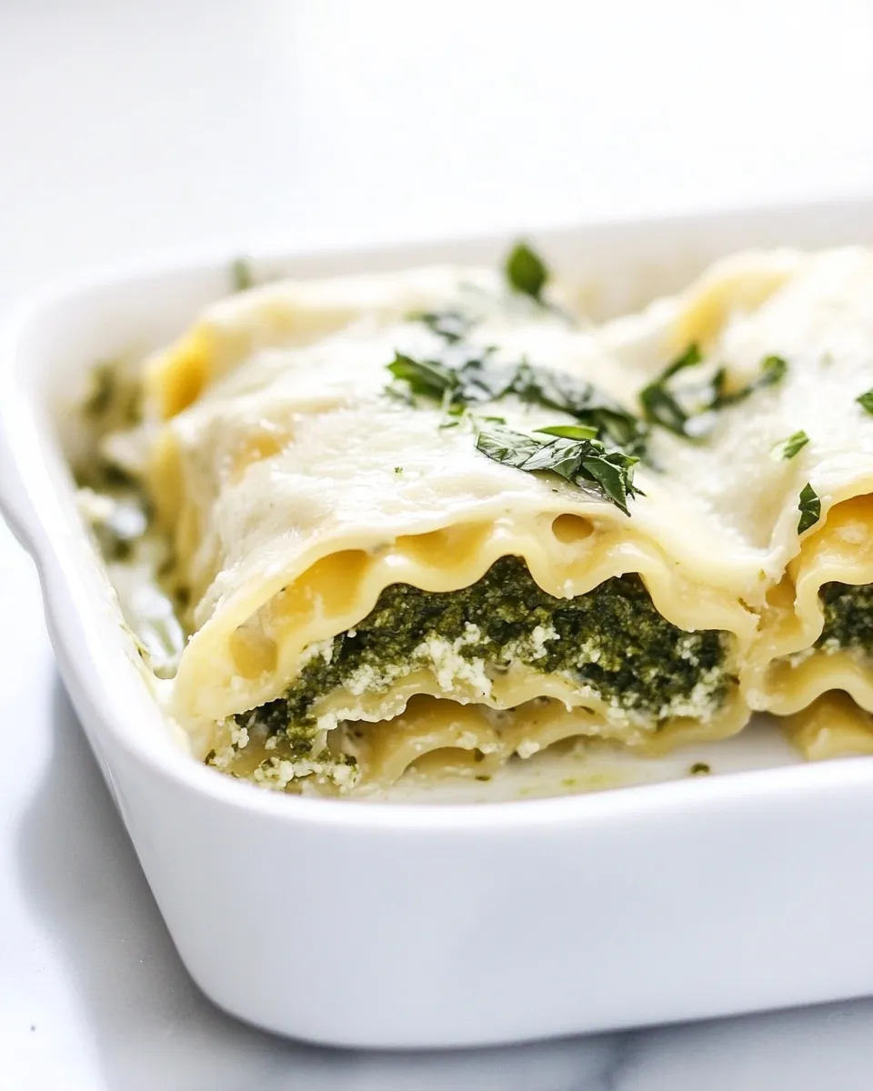 Classic Pesto Lasagna Roll Ups image