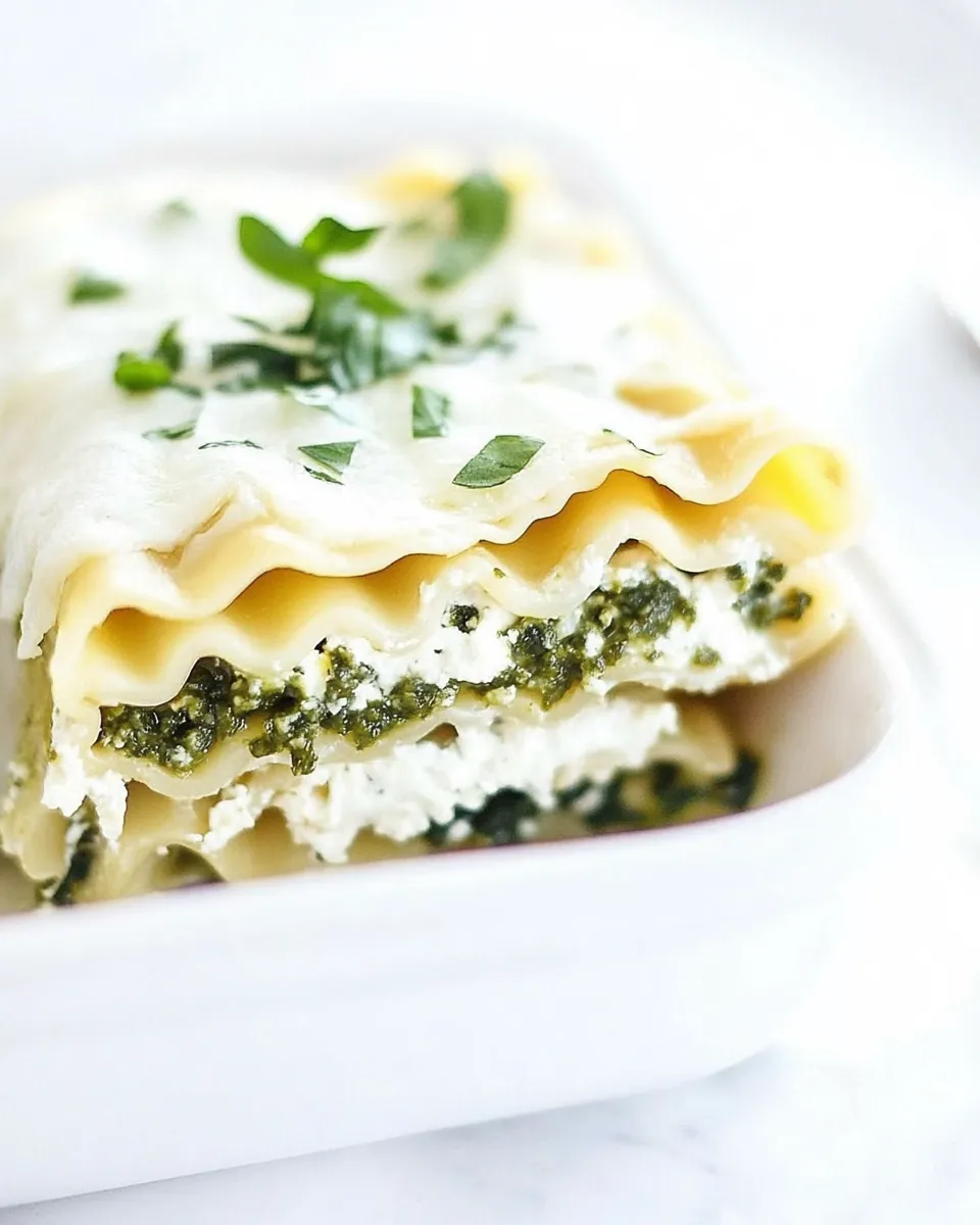Delicious Pesto Lasagna Roll Ups dish photo