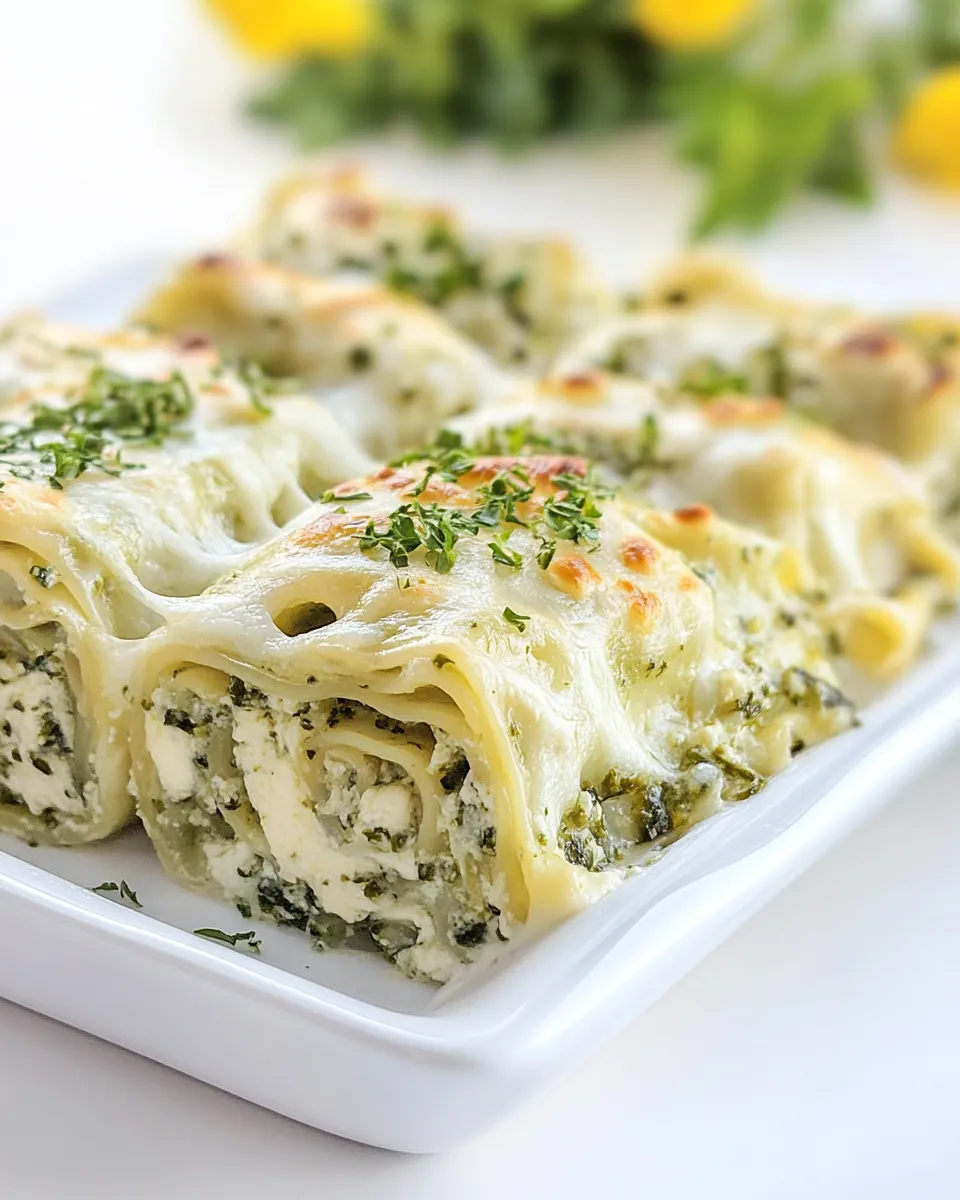 Homemade Pesto Lasagna Rolls photo
