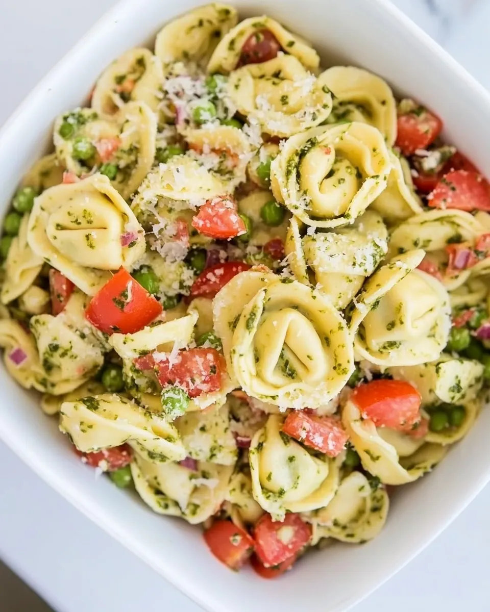 Homemade Pesto Tortellini Salad photo