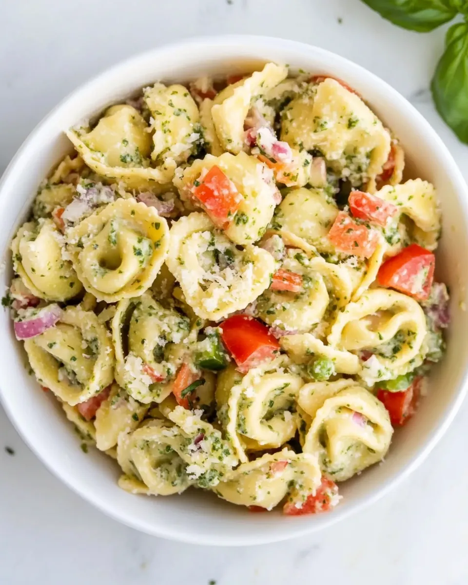 Classic Pesto Tortellini Salad image