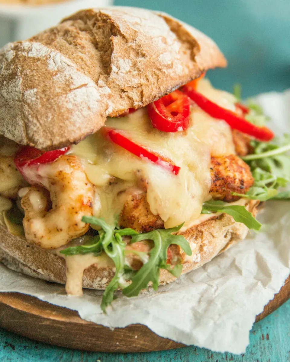 Homemade Philly Cheese & Chicken Sandwich photo