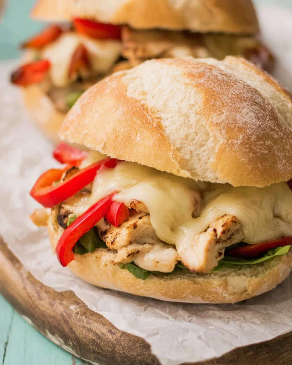 Easy Philly Cheese & Chicken Sandwich dish photo